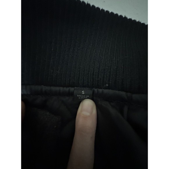 UNIQLO Oversized Men’s Gray Varsity Baseball Bomber Jacket Size S - Picture 7 of 8